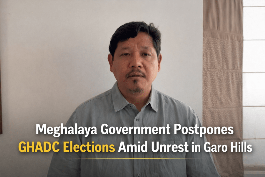 Meghalaya Government Postpones GHADC Elections Amid Unrest in Garo Hills