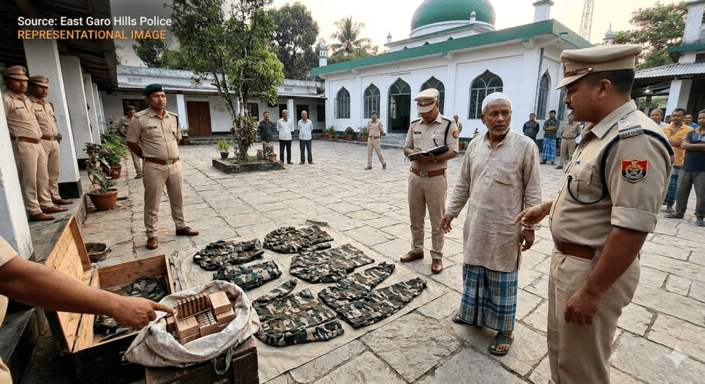 Police Seize Ammunition from Williamnagar Mosque Premises; Case Registered