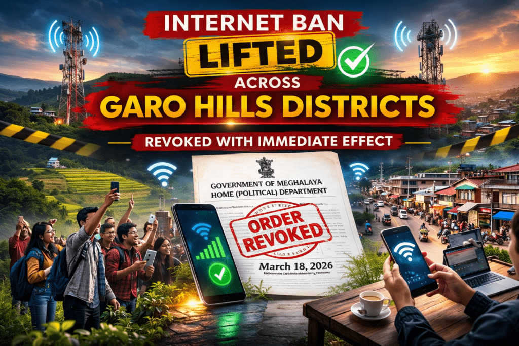 Internet Ban Lifted Across Garo Hills Districts