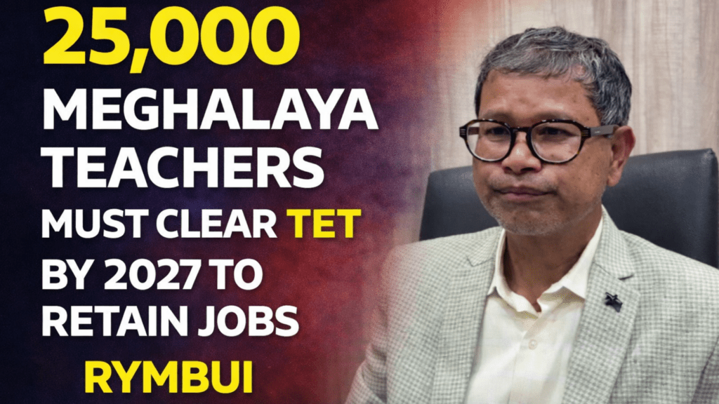 25,000 Meghalaya Teachers Must Clear TET by 2027 to Retain Jobs: Rymbui