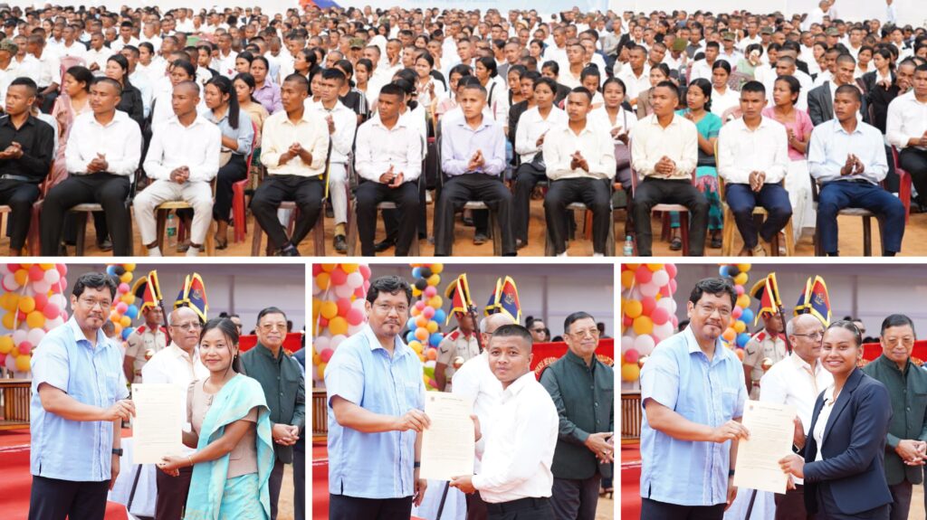 CM Distributes Appointment Letters to 2,968 Meghalaya Police Recruits