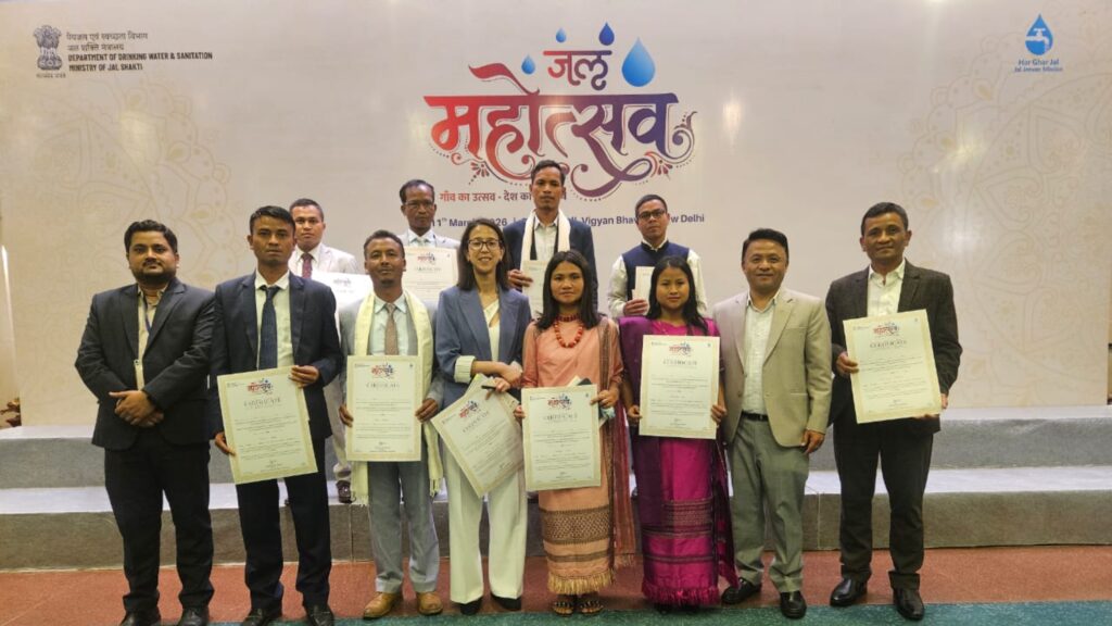 Meghalaya Representatives Honoured at National Jal Mahotsav for Water Sustainability Efforts