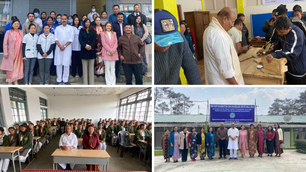 Union Minister Dr. Virendra Kumar Reviews Central Schemes in Meghalaya, Conducts Field Visits in East Khasi Hills