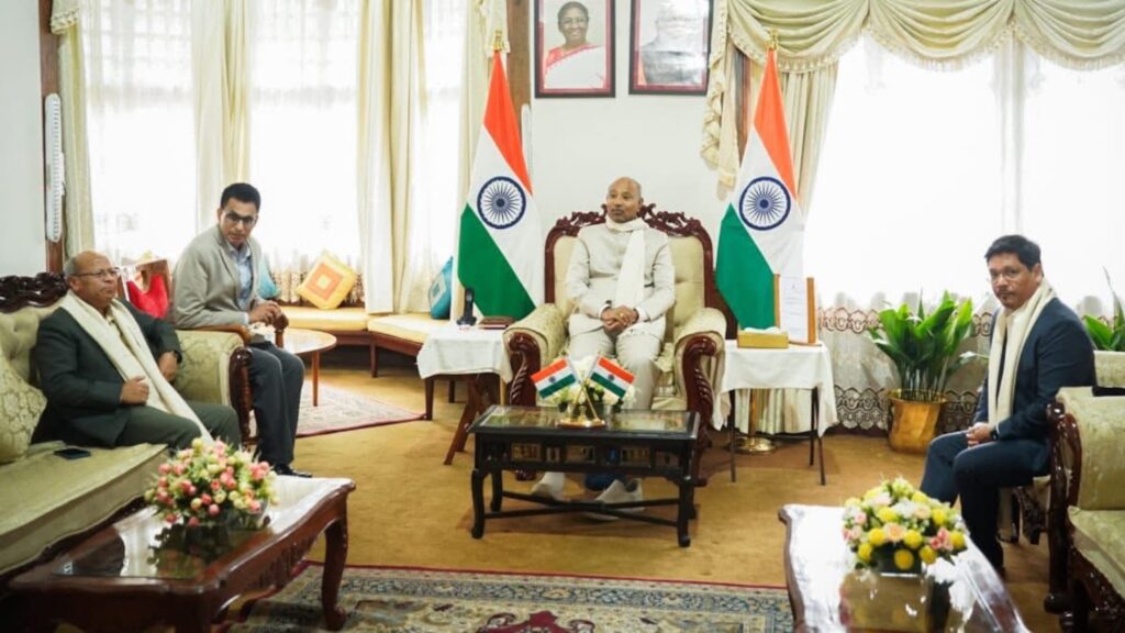 CM CONRAD SANGMA MEETS GOVERNOR OVER GARO HILLS VIOLENCE