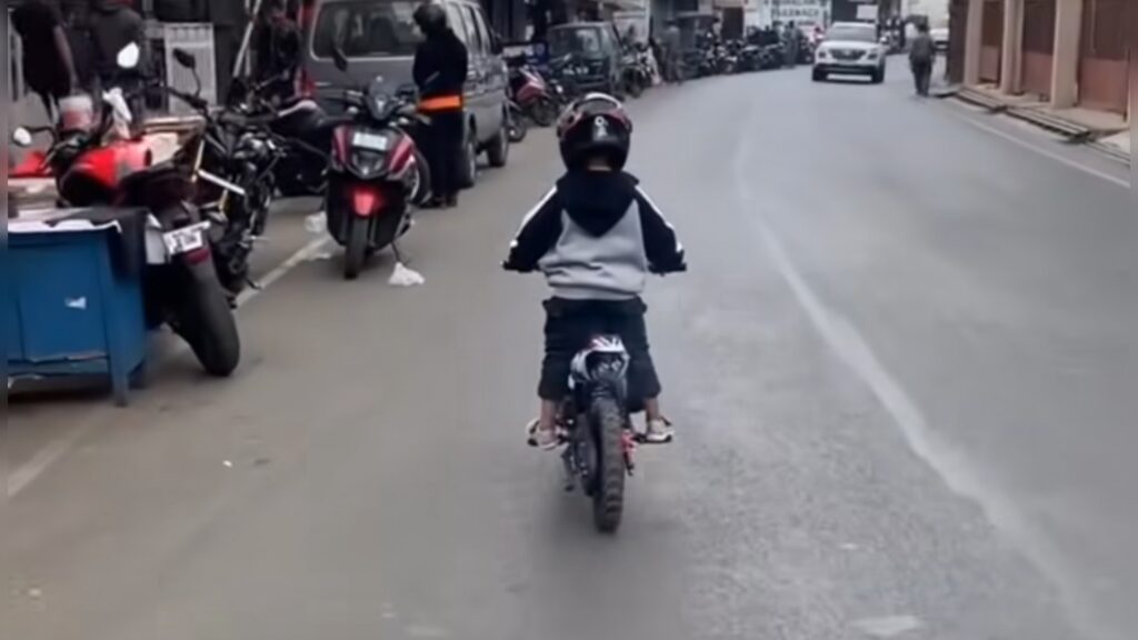 Police Warn Against Children Riding on Public Roads After Viral Video