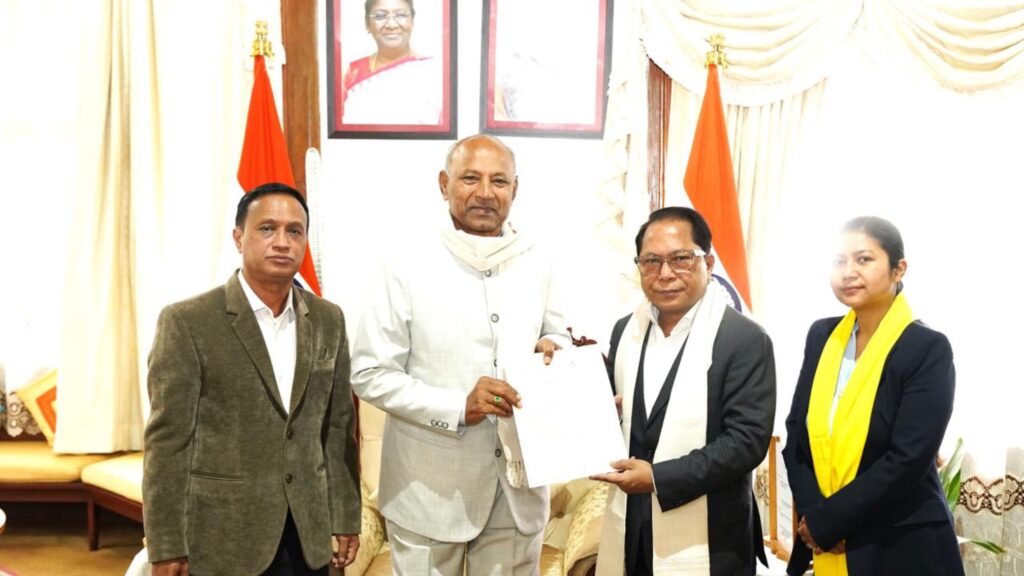 Mukul Sangma Submits Memorandum to Governor on Garo Hills Unrest