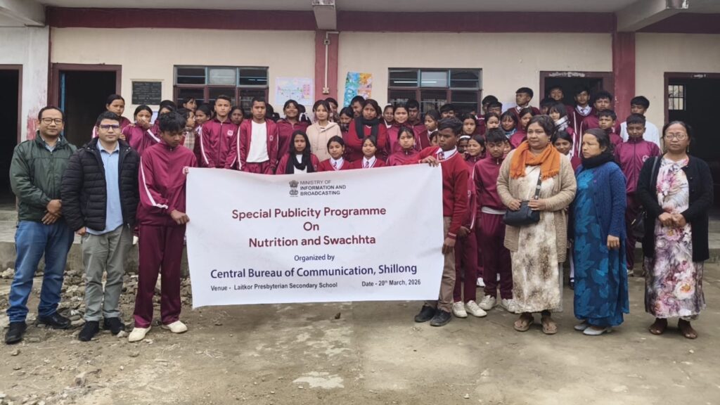 Students Participate in Swachhata and Nutrition Awareness Programme at Laitkor School
