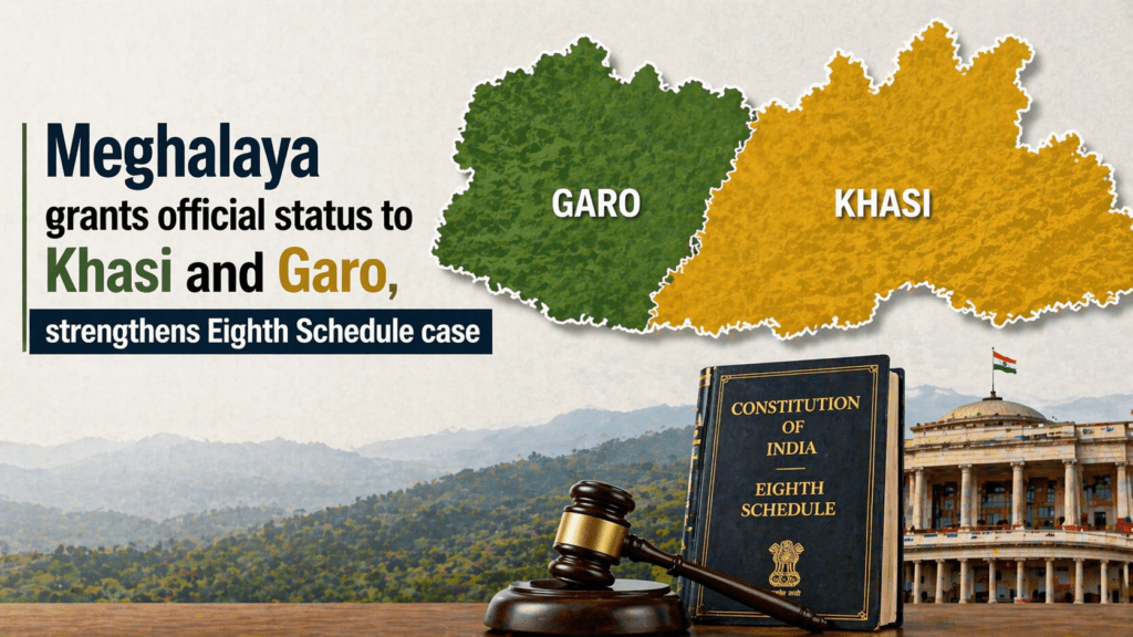 Meghalaya grants official status to Khasi and Garo, strengthens Eighth Schedule case