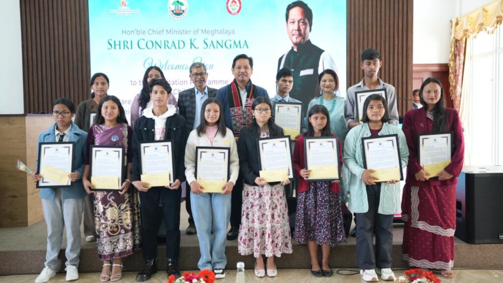CM Felicitates 41 SSLC Students from Child Care Institutions in Meghalaya