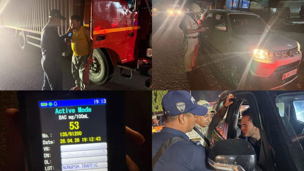 Ri-Bhoi Police Intensify Night Drive to Curb Drunken Driving