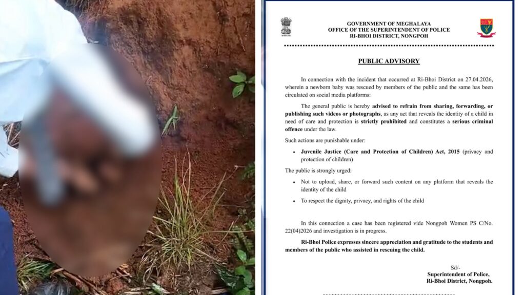 Ri-Bhoi Police Issue Advisory Against Sharing Videos of Rescued Newborn