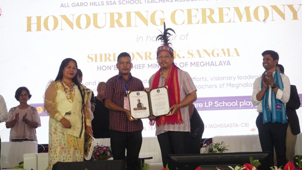 All Garo Hills SSA Teachers’ Association Honours CM Conrad Sangma in Tura