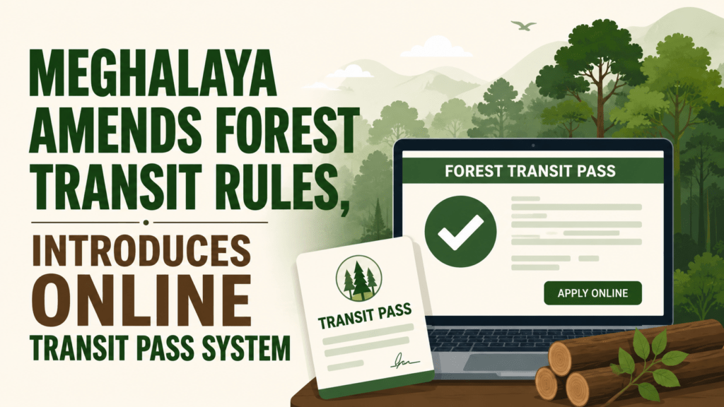 Meghalaya Amends Forest Transit Rules, Introduces Online Transit Pass System