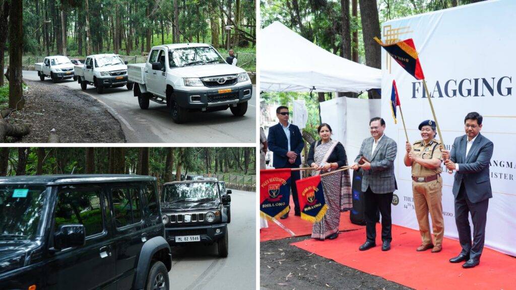 CM Flags Off New Fleet of 95 Police Vehicles in Shillong