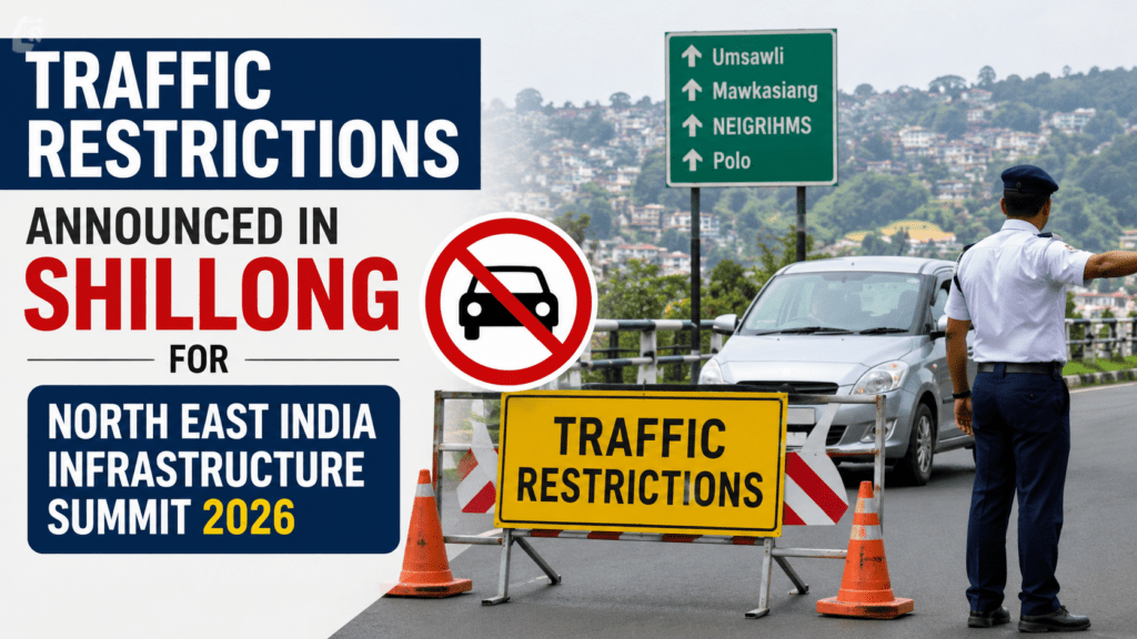 Traffic Restrictions Announced in Shillong for North East India Infrastructure Summit 2026