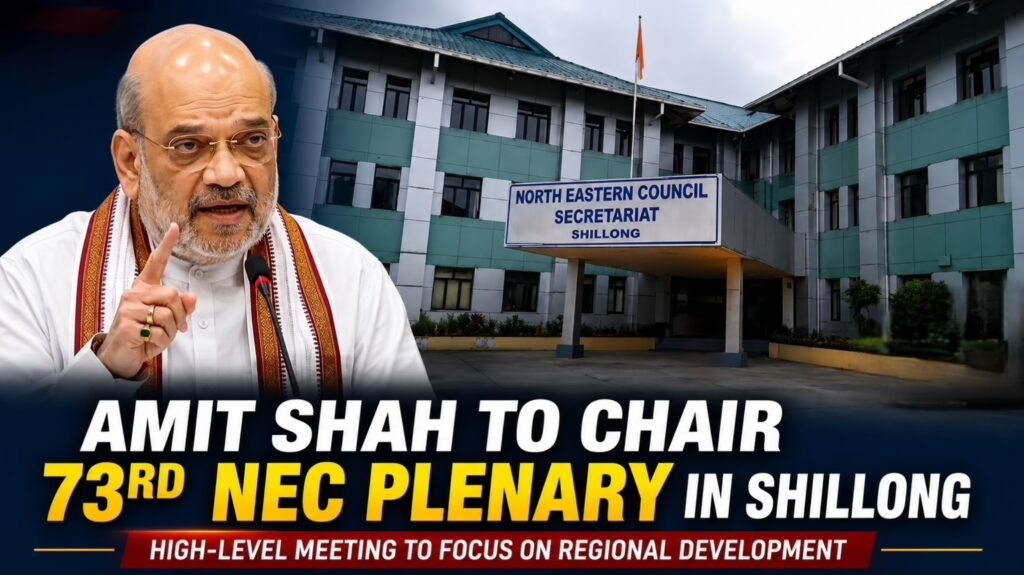Amit Shah to Chair 73rd NEC Plenary in Shillong as Northeast Leaders Gather for Regional Development Talks