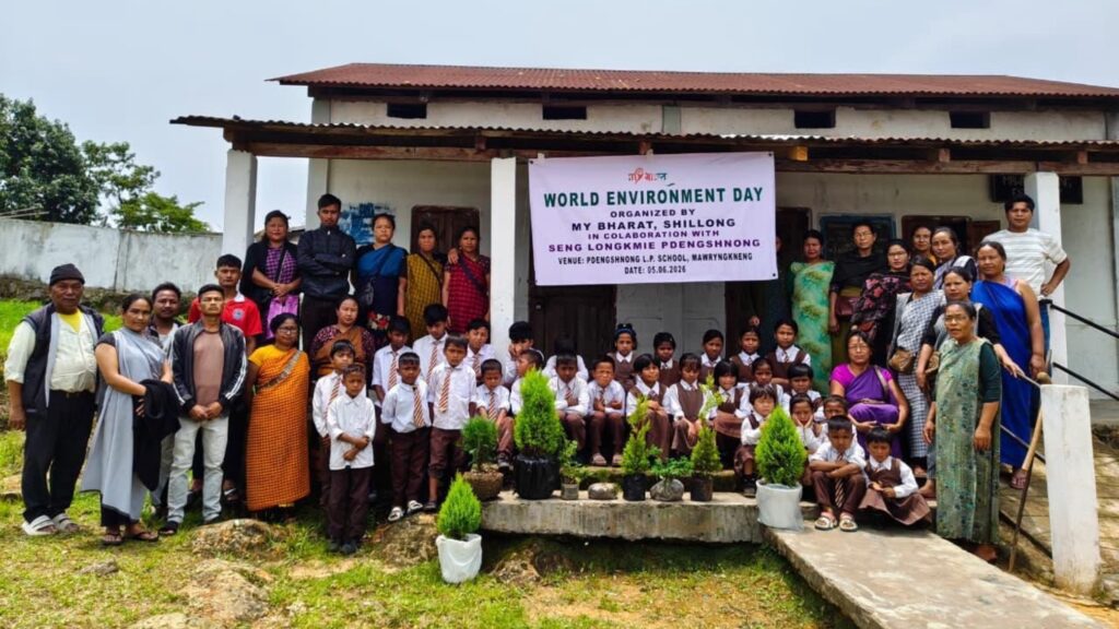 My Bharat Shillong Organises Plantation Drive at Mawryngkneng to Mark World Environment Day