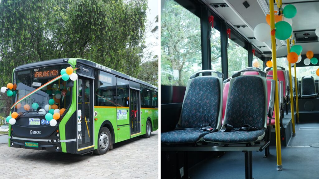CM Flags Off Five Electric Buses Under PM eBus Sewa Scheme in Shillong