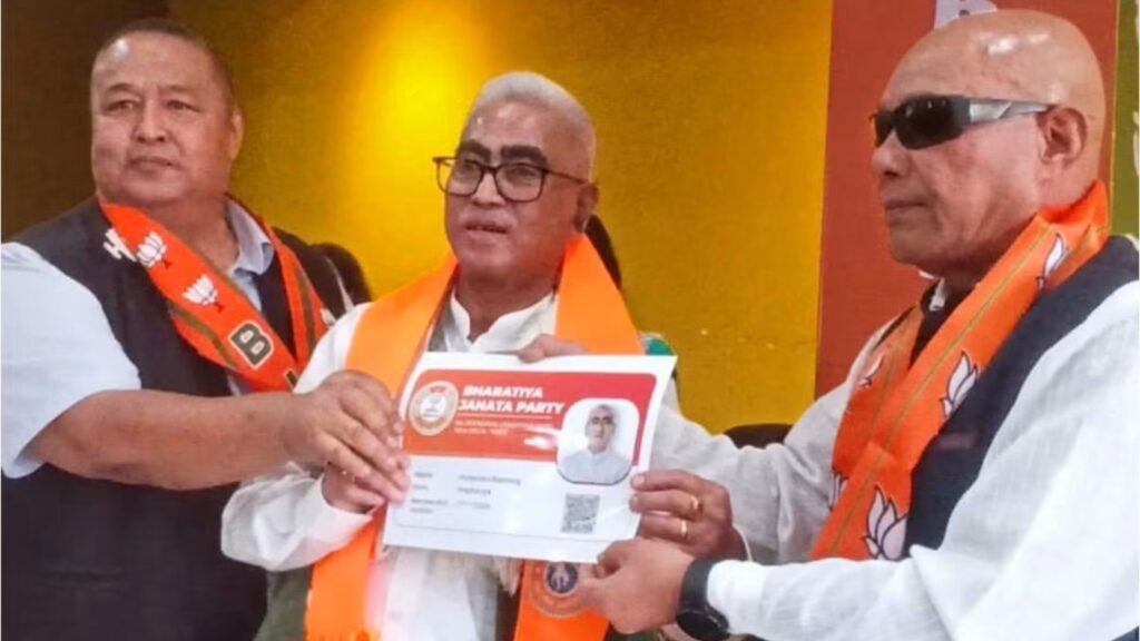 Mohendro Rapsang Joins BJP, Party Reaffirms Tough Stand Against Illegal Infiltration