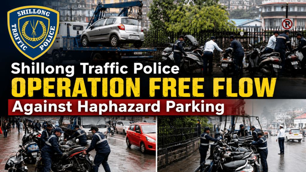 Shillong Traffic Police to Launch ‘Operation Free Flow’ Against Haphazard Parking