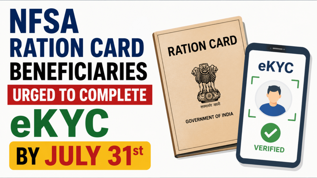 NFSA ration card beneficiaries urged to complete eKYC by July 31st