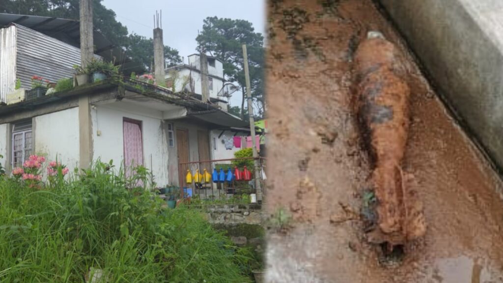 Unexploded ordnance found behind house at Langkyrding Mihngi, discovered by 8 year old Girl