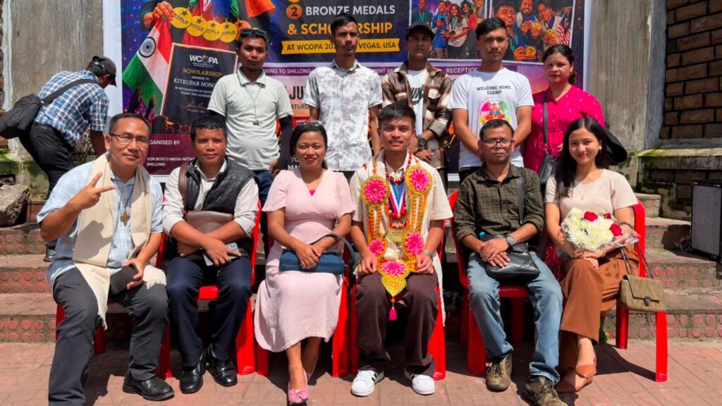 Meghalaya Welcomes WCOPA Champion Kitkupar Nongsiej with Grand Reception in Shillong