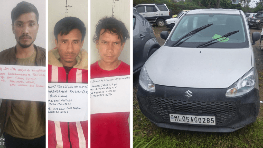 West Jaiñtia Hills police arrest three suspects in Khliehriat murder case