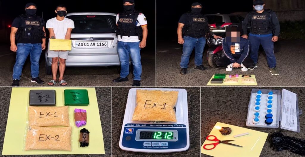 ANTF Seizes 32.64 Grams of Heroin Worth Around ₹5 Lakh in Two Umiam Operations