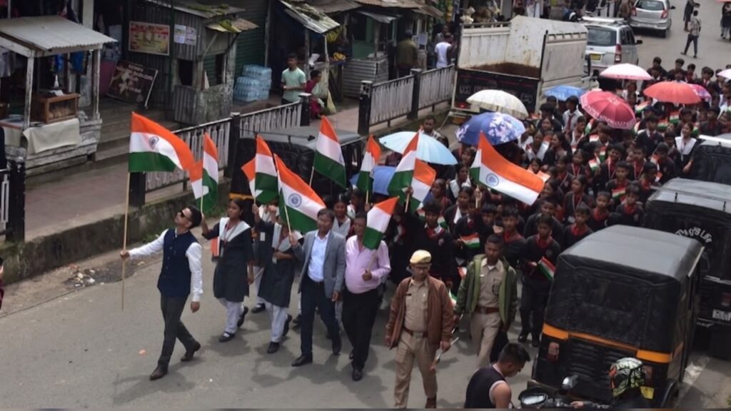 Tiranga Rally Held in Mairang to Promote National Unity and Drug-Free India