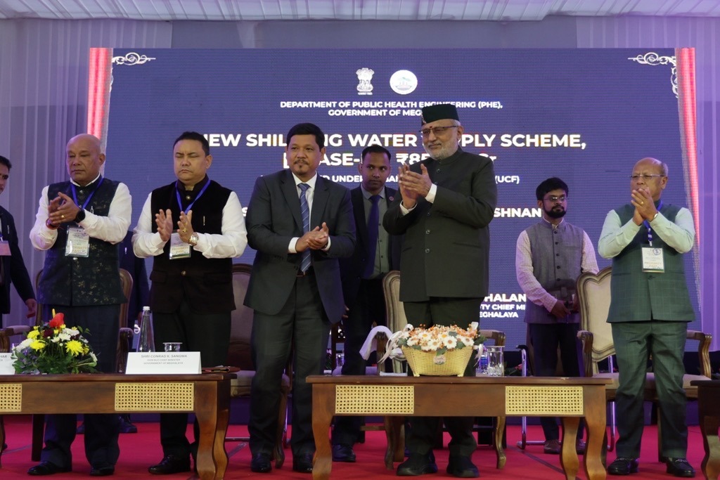 Vice-President Lays Foundation Stones for ₹1,010-Crore Projects in Meghalaya; CM Calls Maiden Visit Historic