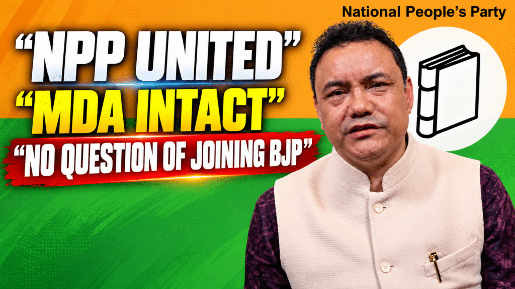 NPP United, MDA Intact; No Question of Joining BJP: Sniawbhalang Dhar
