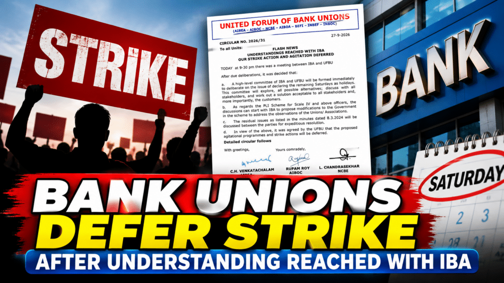 Bank Unions Defer Strike After Understanding Reached with IBA