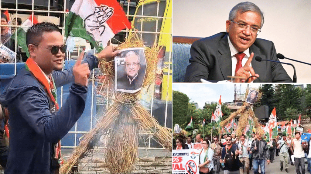Meghalaya Congress Burns CEC Gyanesh Kumar’s Effigy, Alleges BJP–Election Commission Nexus