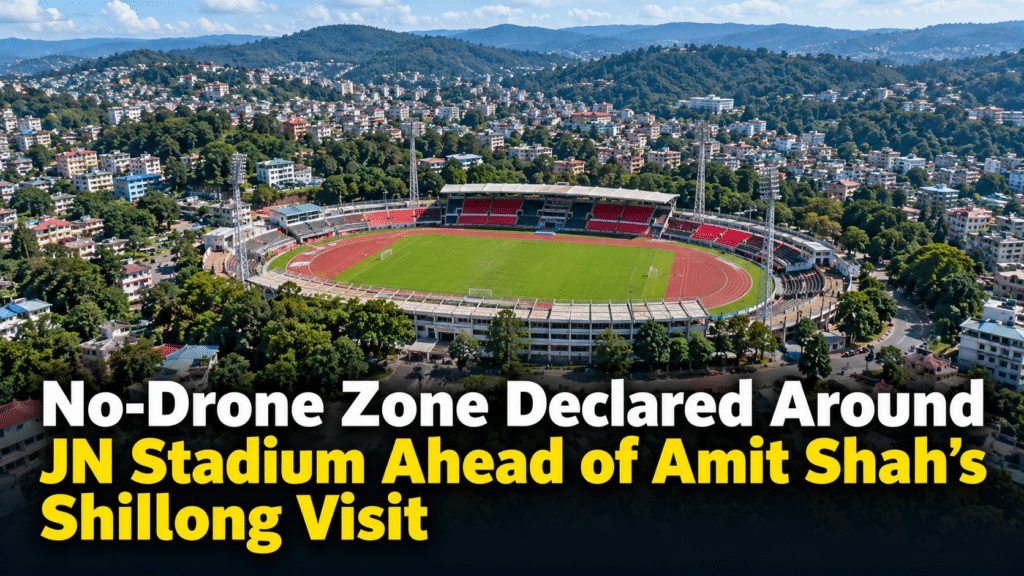 No-Drone Zone Declared Around JN Stadium Ahead of Amit Shah’s Shillong Visit
