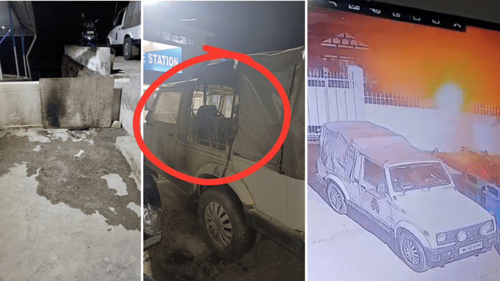 Petrol Bombs Hurled at Laban Police Station; Gypsy Damaged, Two Cops Escape Unhurt