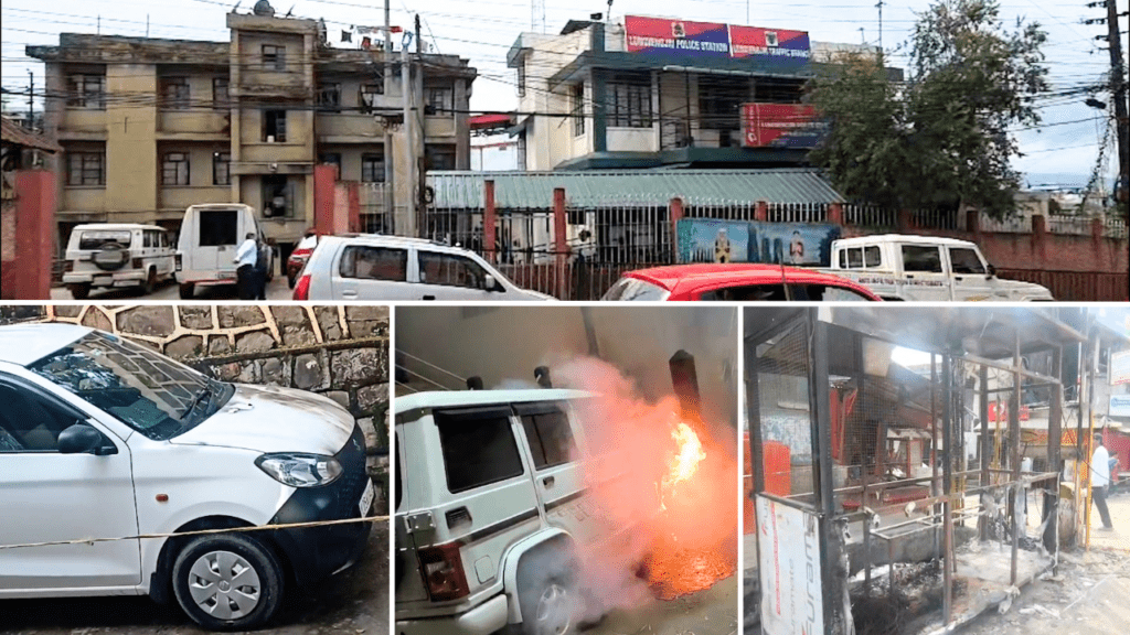 Police scan CCTV footage to identify suspects behind Shillong petrol bomb, arson attacks