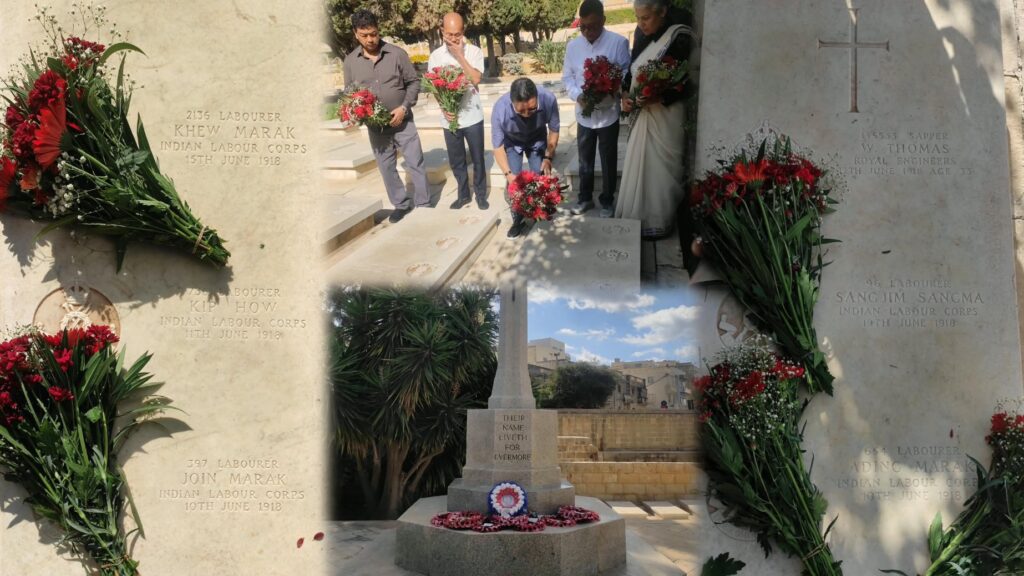 Meghalaya Assembly delegation finds graves of three more Garo WWI labourers in Malta