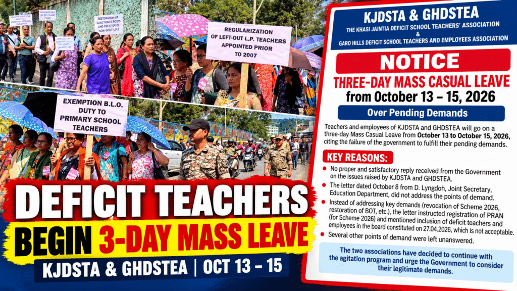 Deficit School Teachers Begin Three-Day Mass Casual Leave Over Pending Demands