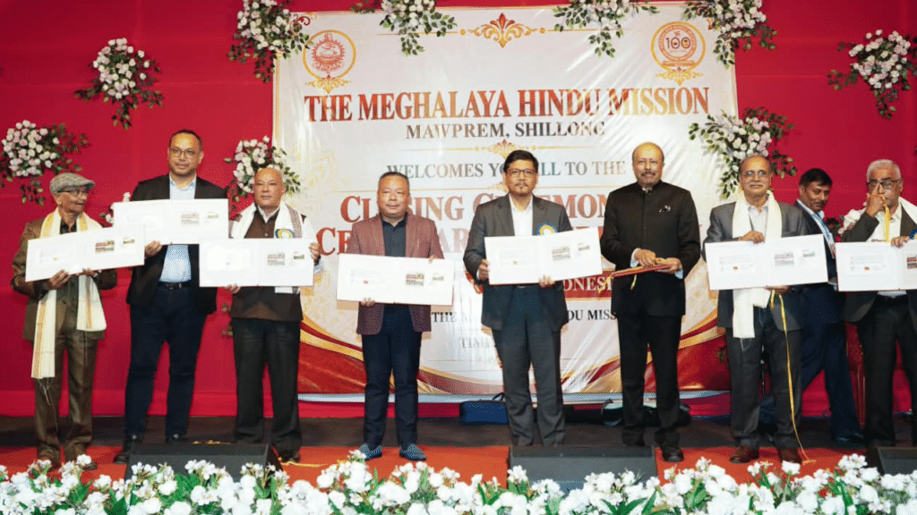 Conrad Lauds Meghalaya Hindu Mission’s 100 Years of Service, Calls for Unity and Religious Harmony