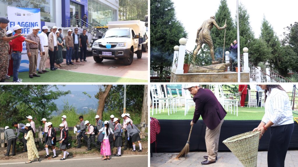 Meghalaya Marks Gandhi Jayanti with 100-Km Cleanliness Drive, Pays Tribute to Mahatma Gandhi