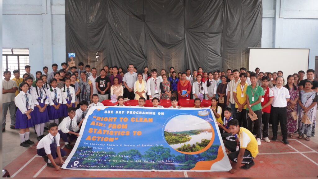 Meghalaya Judicial Academy Holds Clean Air Outreach Programme in Byrnihat