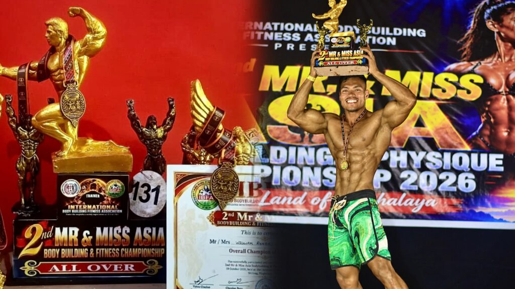 William Rymbai Wins Three Golds, Overall Champion Title at 2nd Mr & Miss Asia