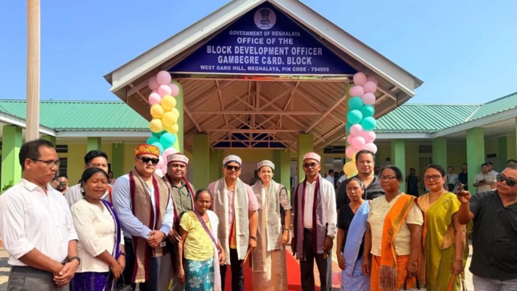 CM Conrad Inaugurates Rs 3 Crore Integrated Block Development Complex at Gambegre